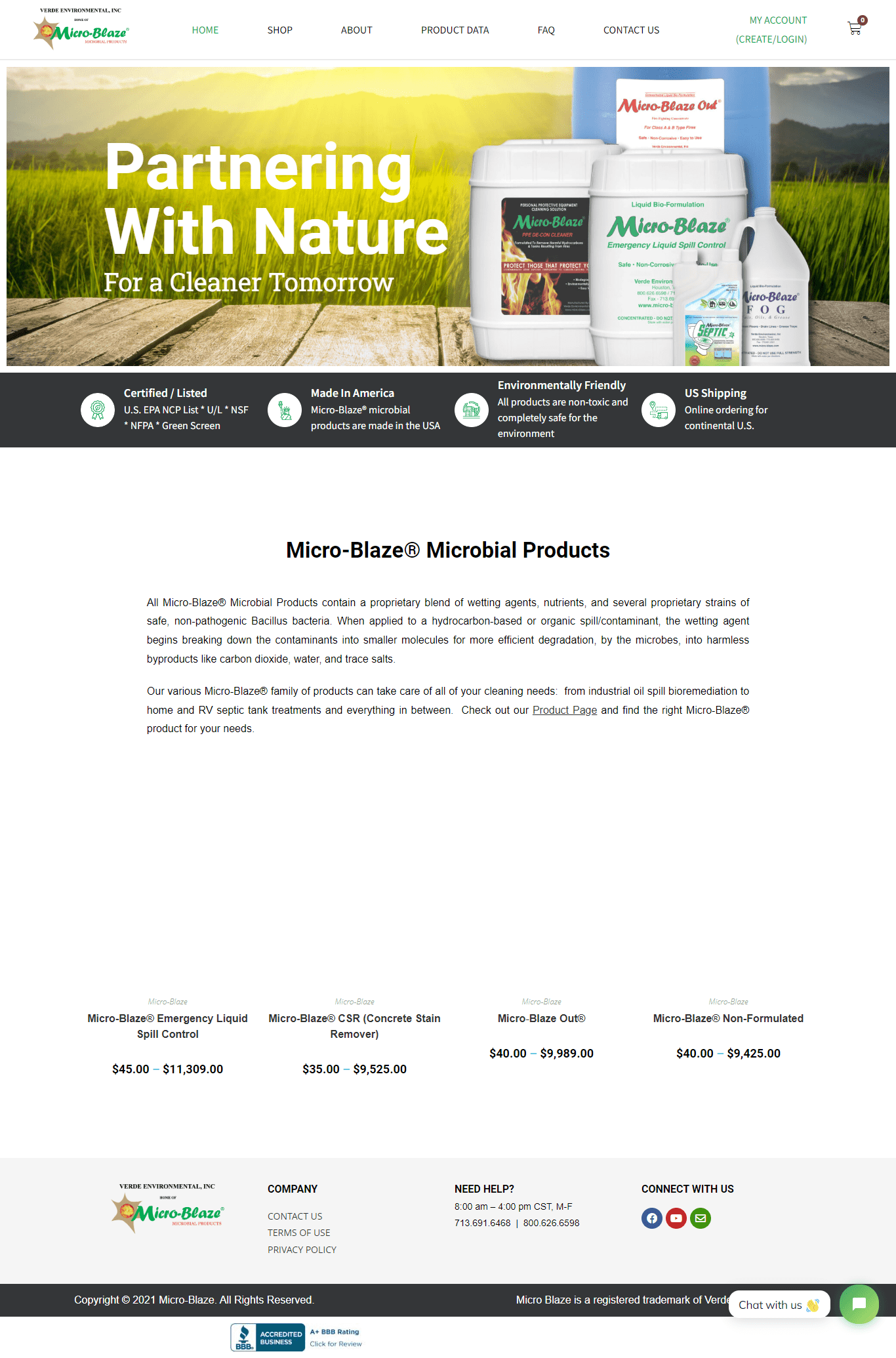 Website design for a natural products company: showcasing eco-friendly products and nature-inspired aesthetics.